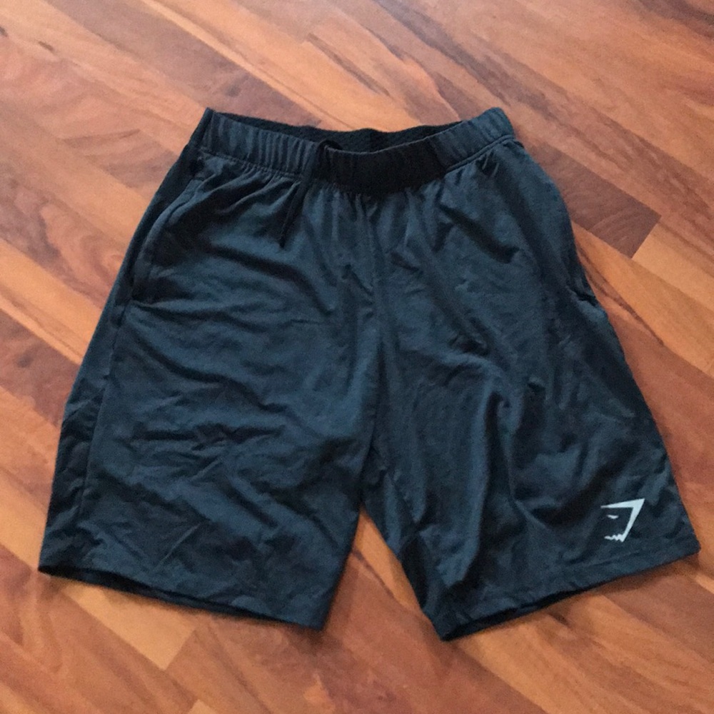 Black Gym Shark Shorts